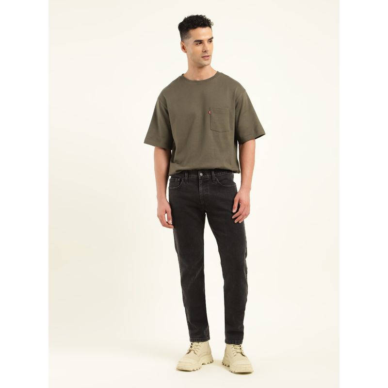 Levi's Men'S Black Solid/Plain Jeans (38)