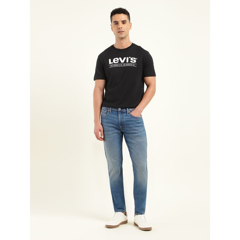 Levi's Men'S Blue Solid/Plain Jeans (42)