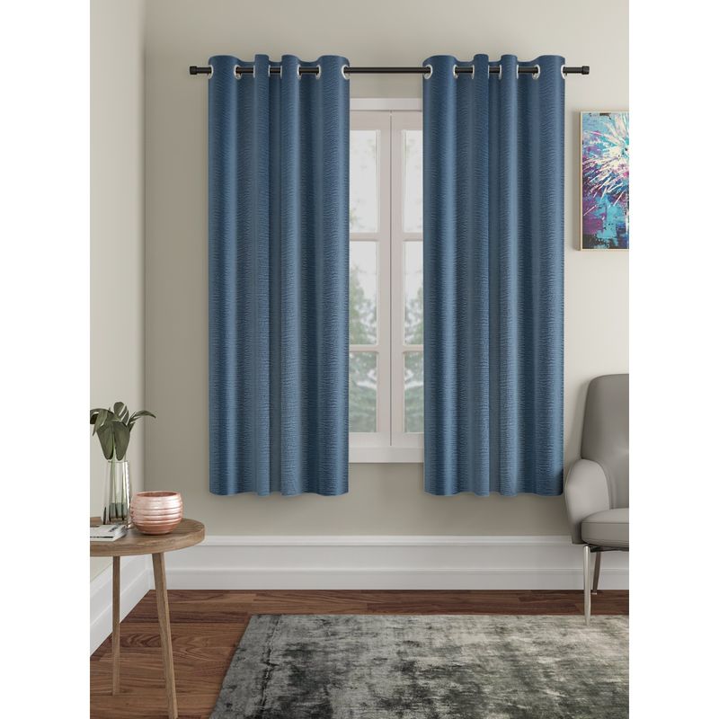 HOSTA HOMES Blackout Window Curtain (Set of 2) (4X5 Feet)