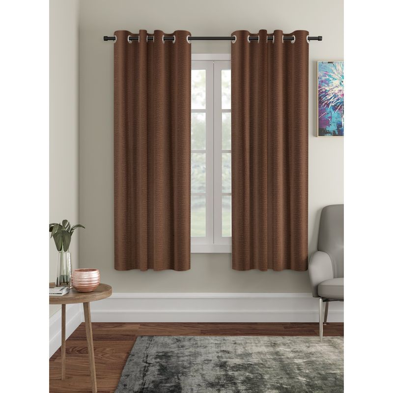 HOSTA HOMES Blackout Window Curtain (Set of 2) (4X5 Feet)