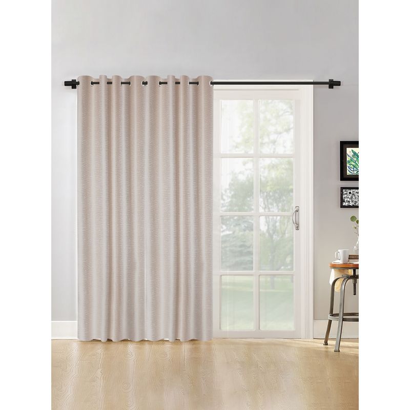 HOSTA HOMES Blackout Door Curtain (Set of 2) (4x7 feet)