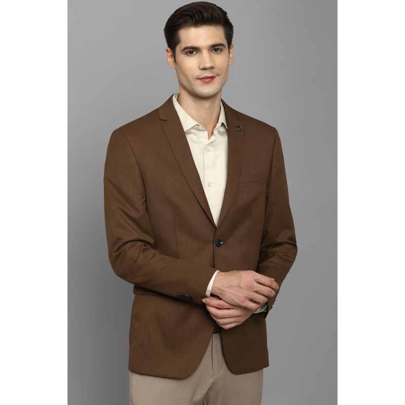 Allen Solly Men Brown Slim fit Solid Formal Blazer (36)