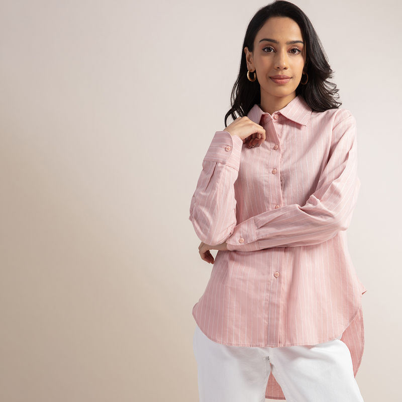 Twenty Dresses By Nykaa Fashion Your Bright Side Shirt - Pink (S)