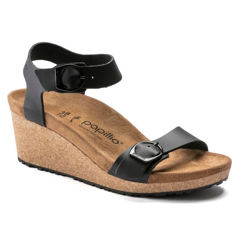 Buy Birkenstock Papillio Soley Natural Leather Narrow Width