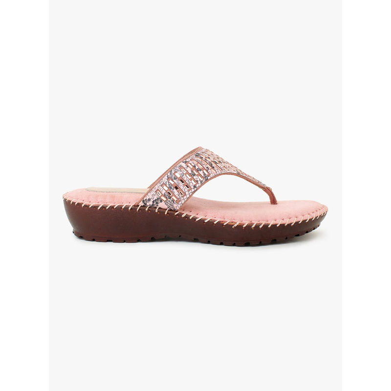 Insaddlers Slip on Soft Regular Sandals Pink (EURO 36)