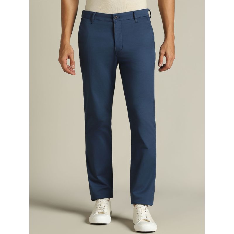 Dockers Men Blue Mid Rise Skinny Fit Trousers (36)