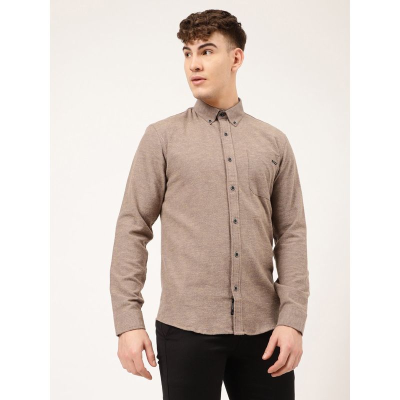 LINDBERGH Men Brown Solid Shirt (40)
