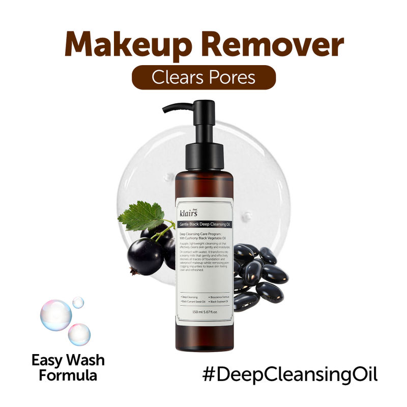 Klairs Gentle Black Deep Cleansing Oil
