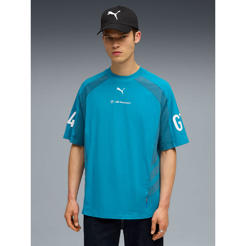 Puma Bmw Mms Mens Lifestyle T-Shirt Blue (M)