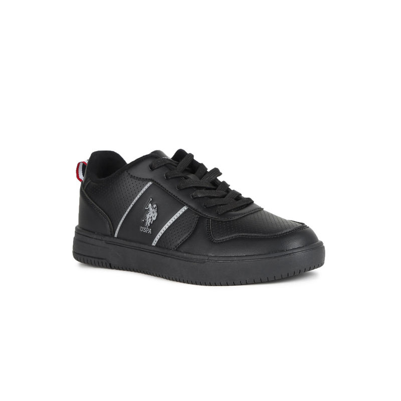 U.S. POLO ASSN. Reggie Black Sneakers (UK 10)