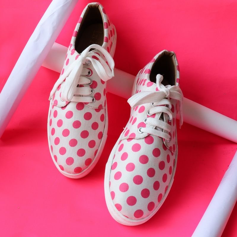La Fiza Retro Printed Sneakers (UK 2)