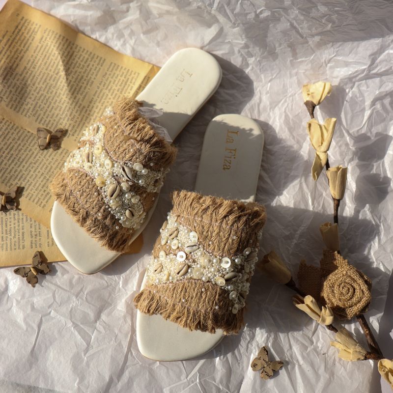 La Fiza Autumn Embellished Sliders (UK 3)