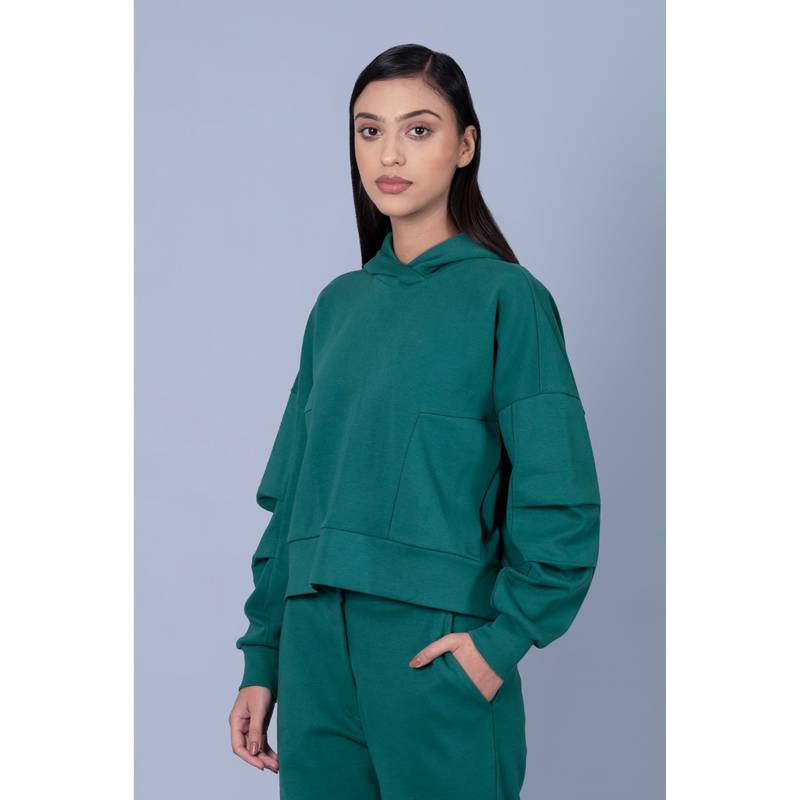 Muvazo Women Evergreen Poise In Grace Sweatshirt (XS)
