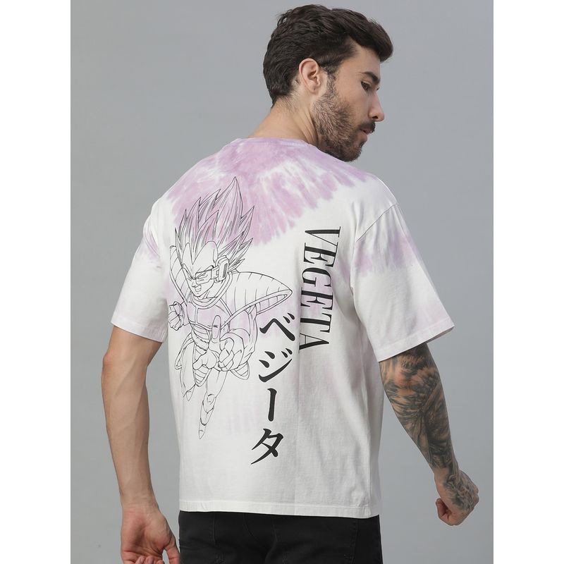 Free Authority Dragon Ball Z Printed Loose Fit Purple Cotton Men T-Shirt (XL)