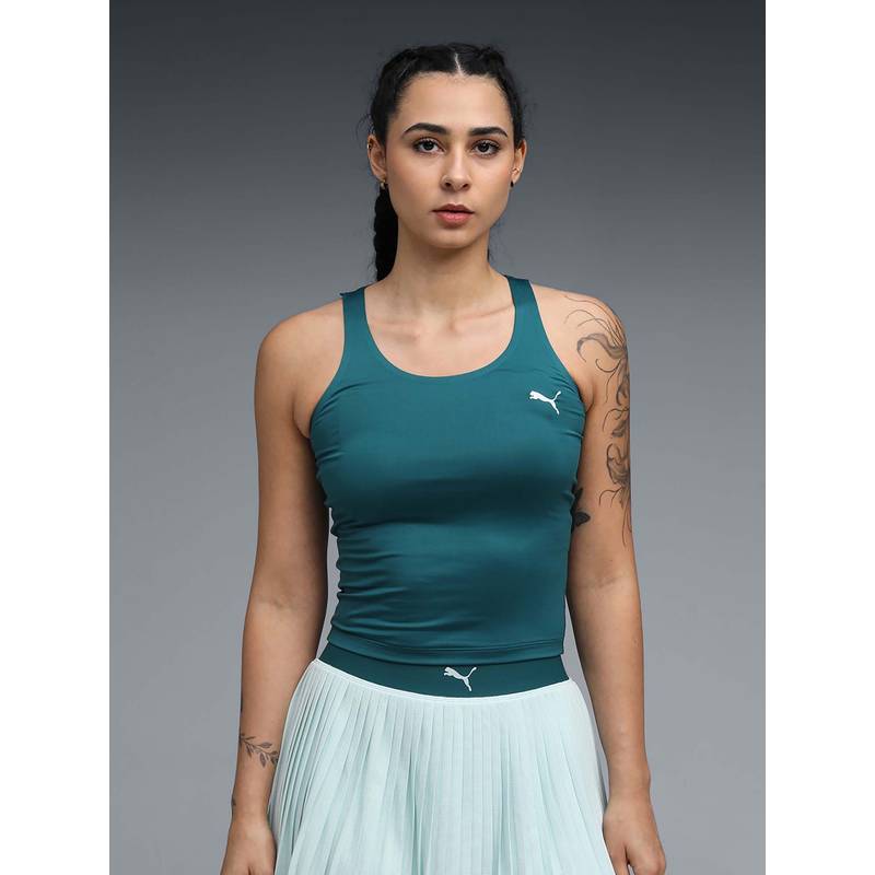 Puma Women's Sleeveless Green Tank Top (M)