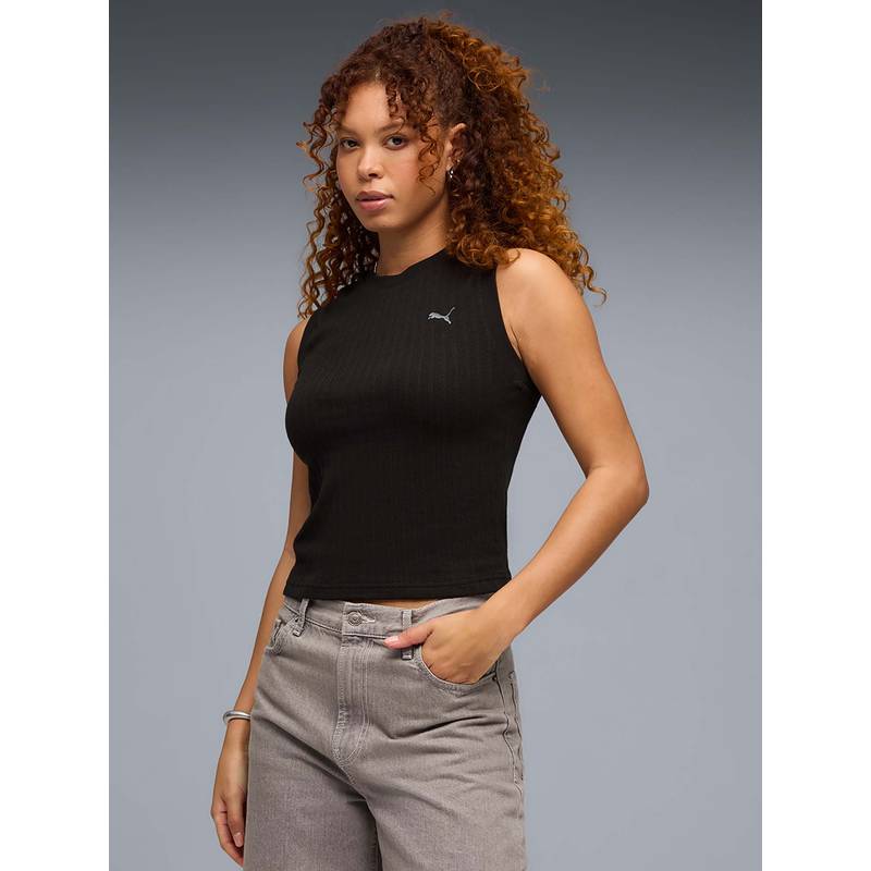 Puma HER Women's Sleeveless Black Tank Top (XL)