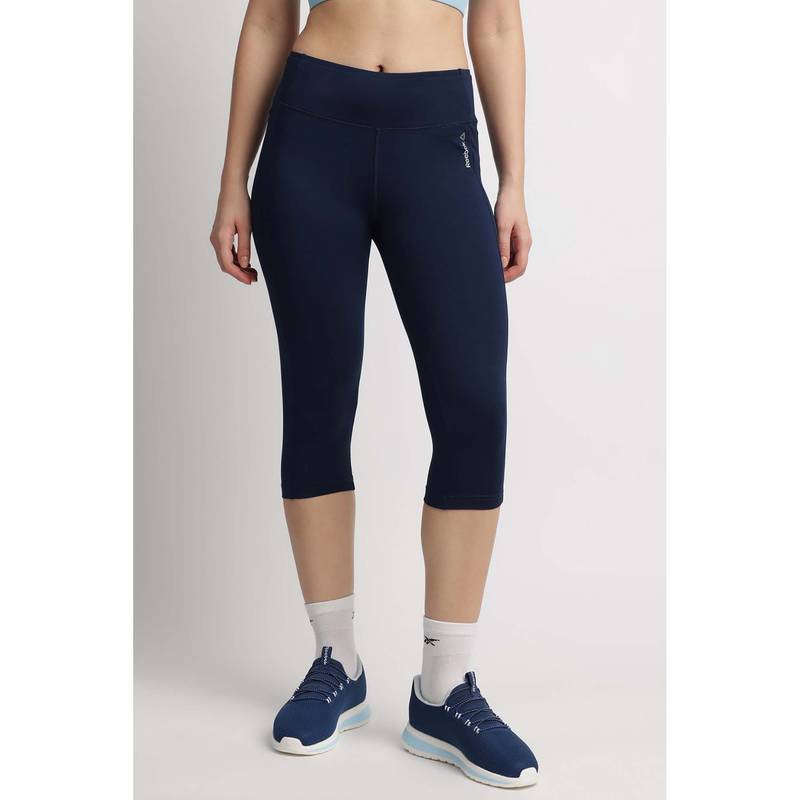 Reebok Women Navy Blue Tights (S)
