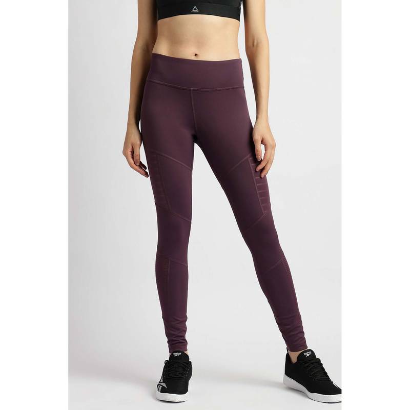 Reebok Women Maroon Tights (XS)