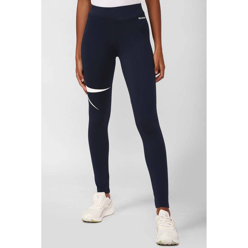 Reebok Women Navy Blue Tights (XS)