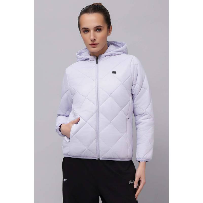 Reebok Women's Lightweight Wadded Lavender Jacket (XS)