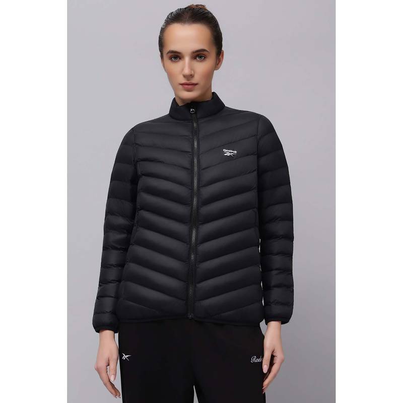 Reebok Women's Full Sleeve Black Jacket (XS)
