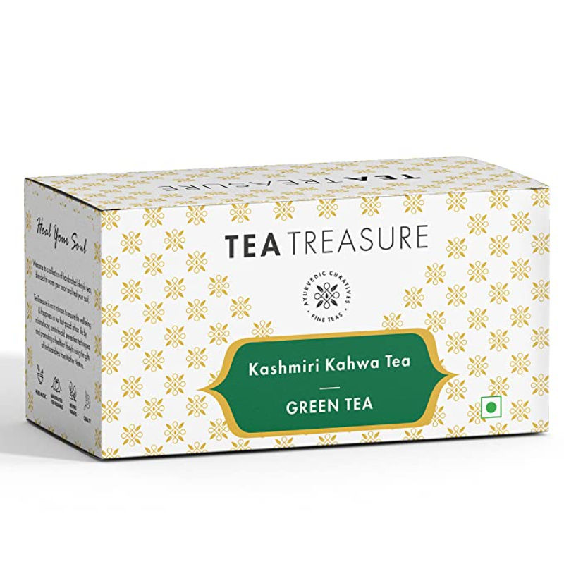 Tea Treasure Kahwa Green Tea 25 Pyramid Tea Bags
