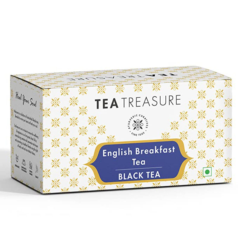Tea Treasure English Breakfast Black Tea 25 Pyramid Tea Bags