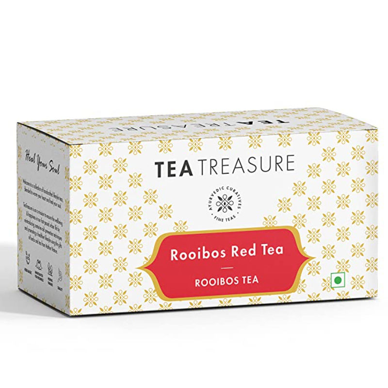 Tea Treasure Rooibos Red Tea 25 Pyramid Tea Bags