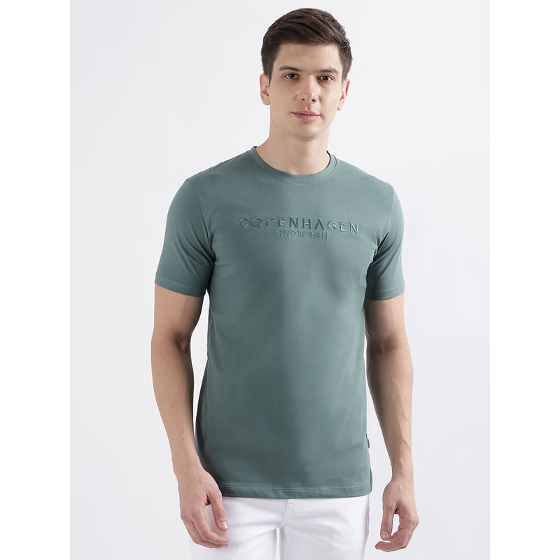 LINDBERGH Men Solid Round Neck Short Sleeves T-Shirt (S)