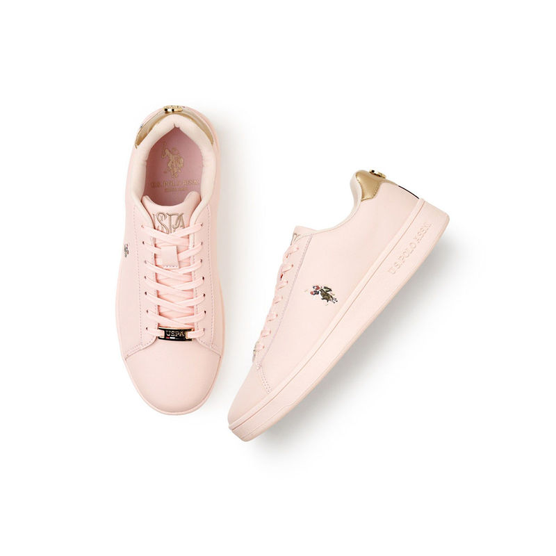U.S. POLO ASSN. Women Rylee 2.0 Lt. Pink Sneakers (UK 3)
