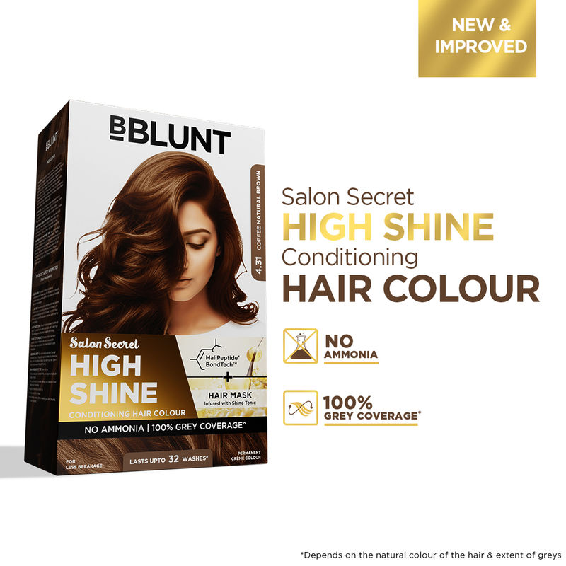BBlunt Salon Secret High Shine Conditioning Hair Colour - Coffee Natural Brown
