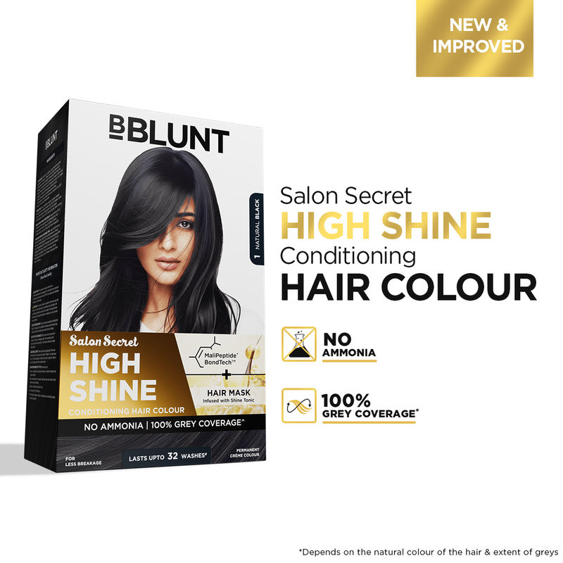 BBlunt Salon Secret High Shine Conditioning Hair Colour - Natural Black