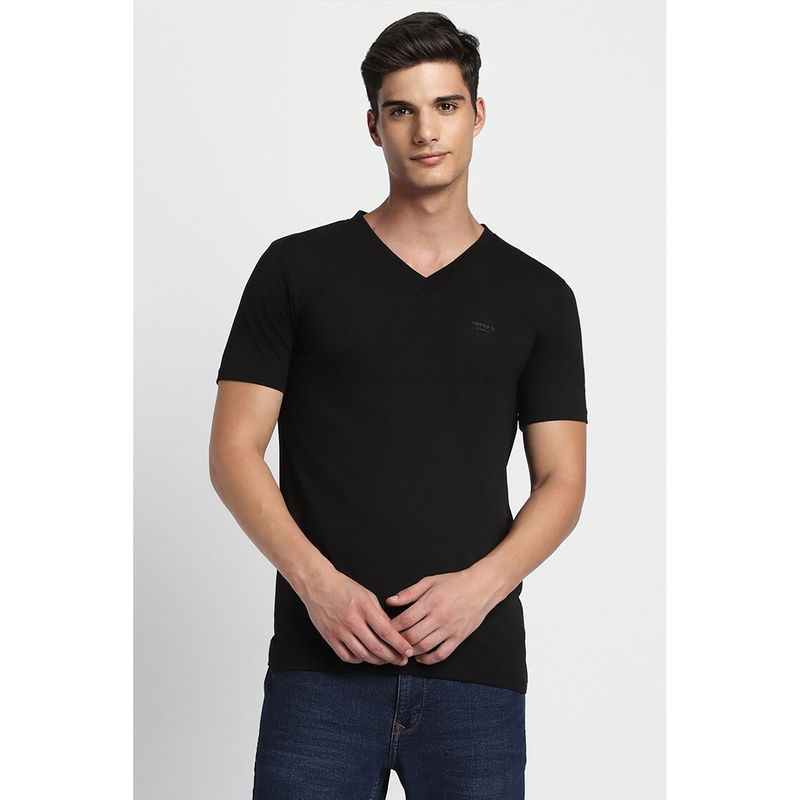 Forever 21 Men's Solid Black T-Shirt (XL)