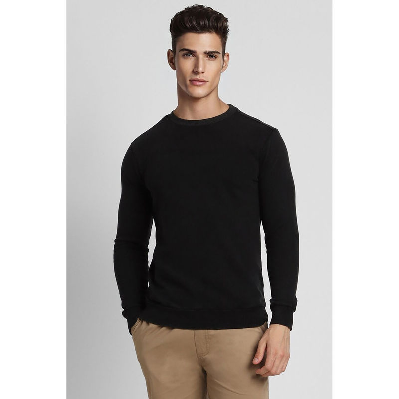 Forever 21 Men's Solid Black Sweatshirt (2XL)