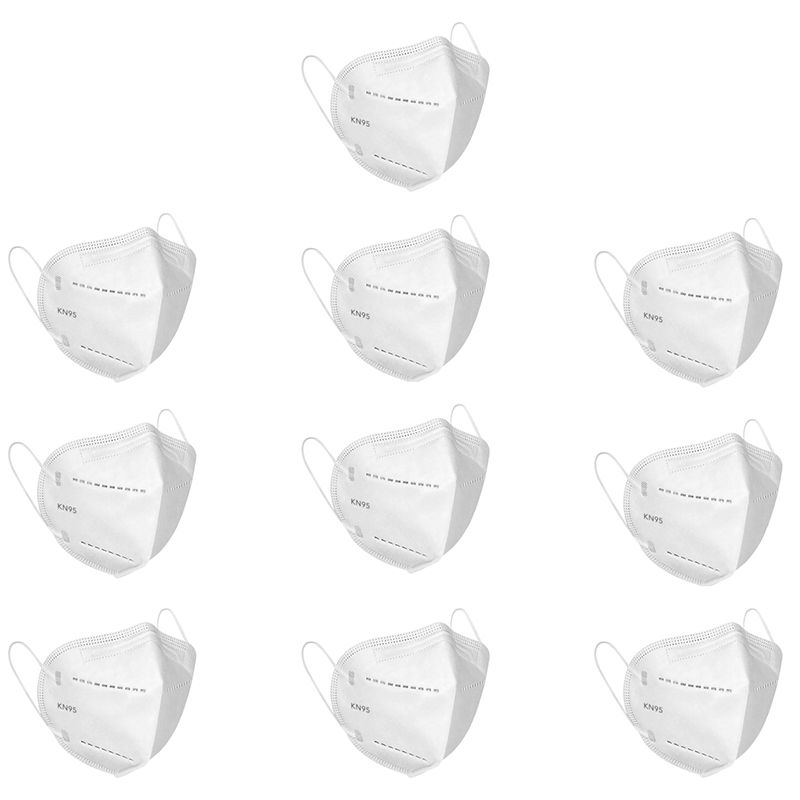 Lioncrown White Multi Layer Outdoor Face Mask (Pack 10) (Free size): Buy Lioncrown White Multi ...