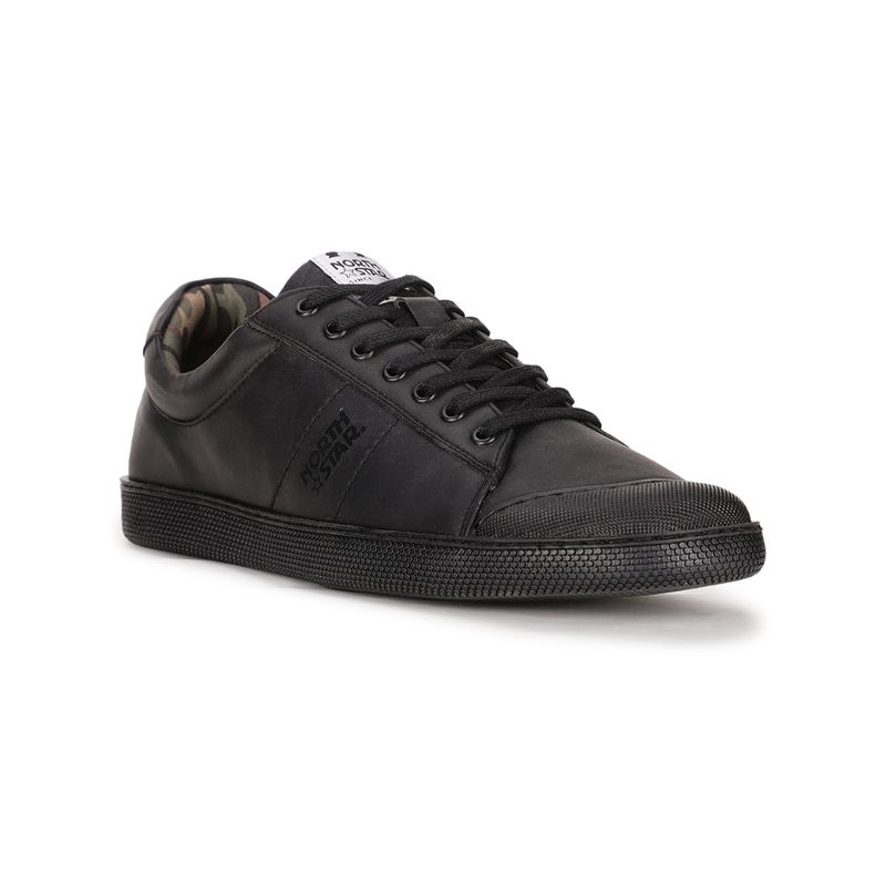 North Star Ben Sneakers for Men (Black) (UK 8)