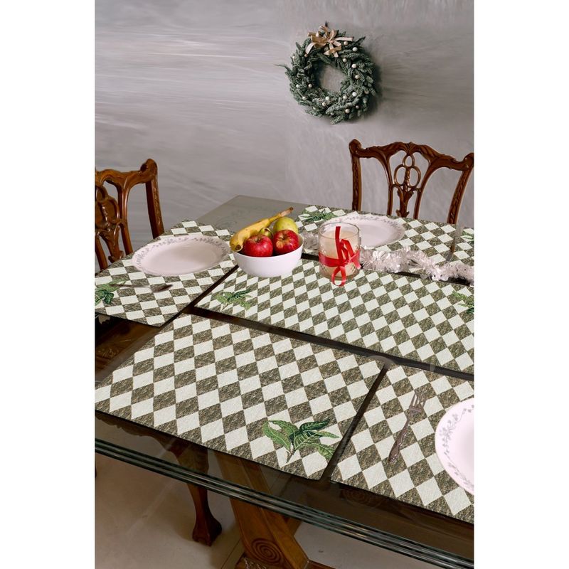 AVI LIVING Table Mat and Runner Set of 7 Polycotton Multicolor Buy AVI
