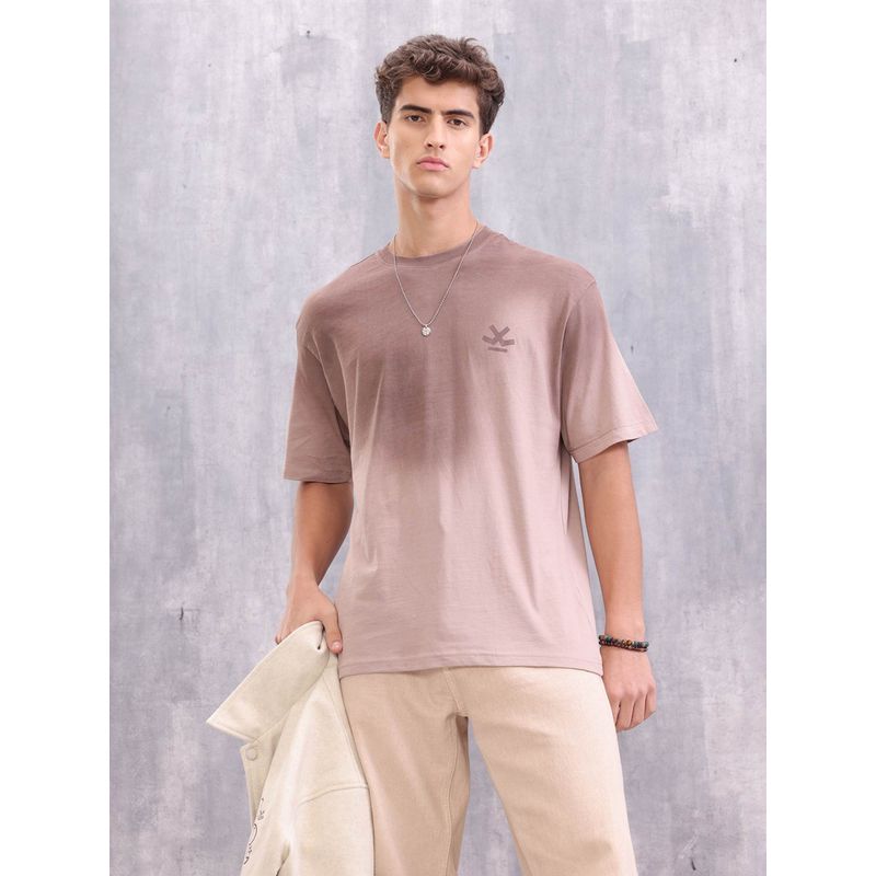 WROGN Ombre Fade Beige T-Shirt - Casual Streetwear Style (M)