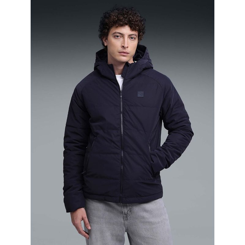 Puma Blue Printed Slim Jacket (S)