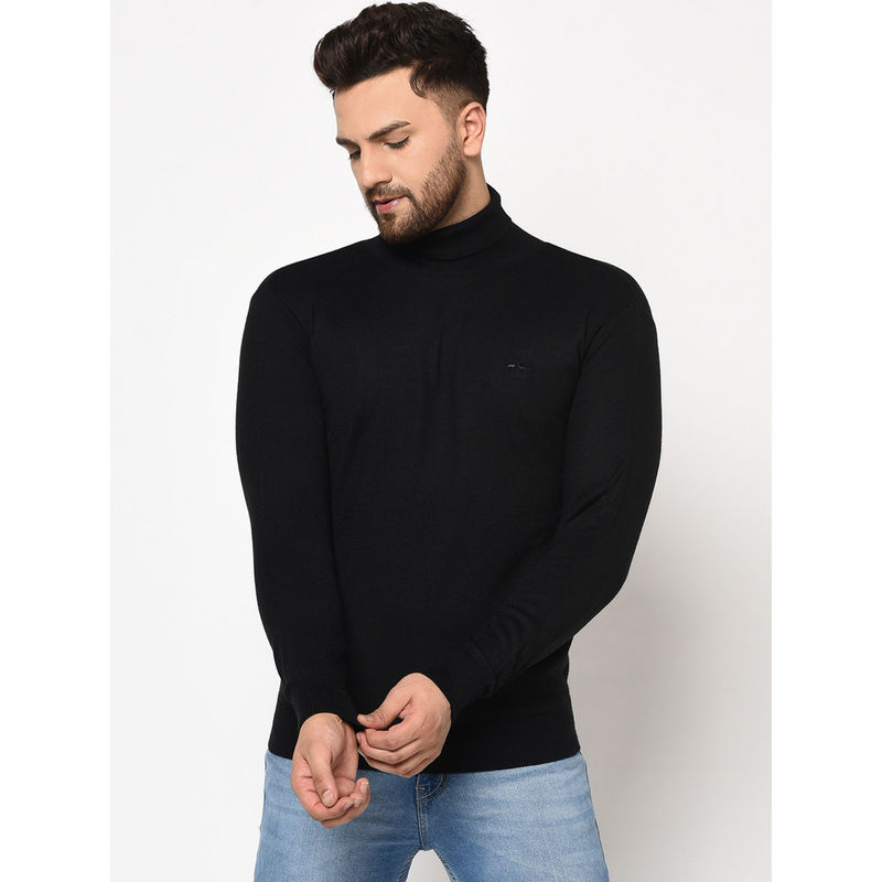 98 Degree North Black Marino Wool Sweater (S)