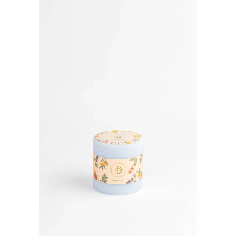 DOFT Organic Aroma Orange Cassis Scent Orange Pillar Candle (Small)