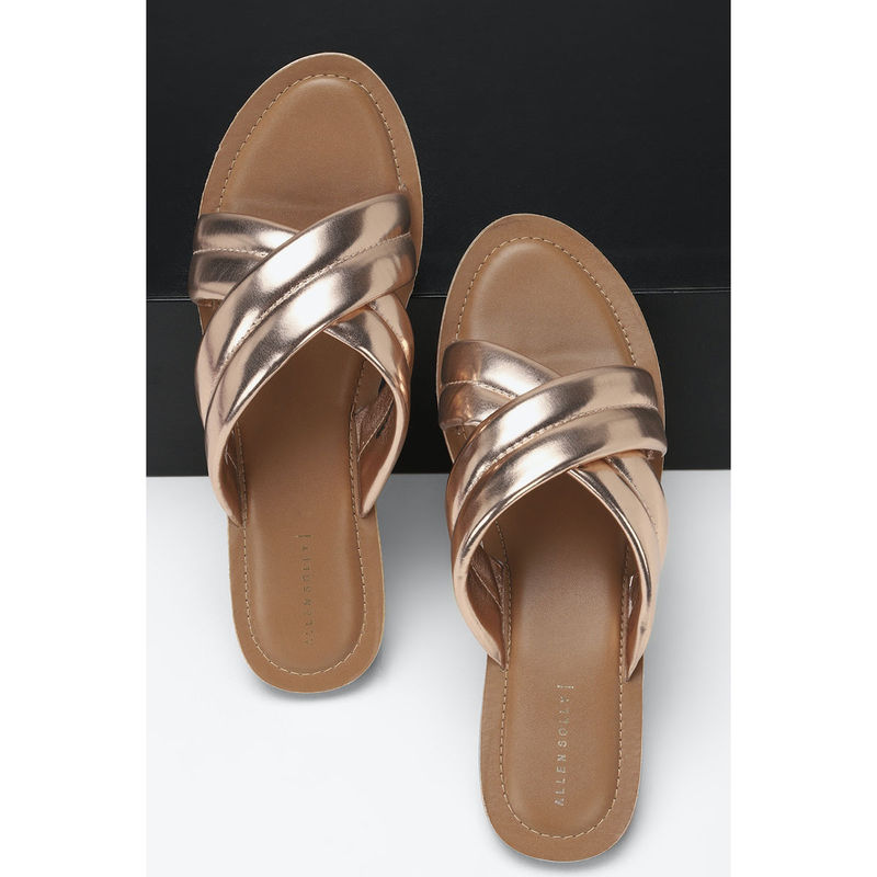 Allen Solly Women Gold Casual Flats (UK 5)