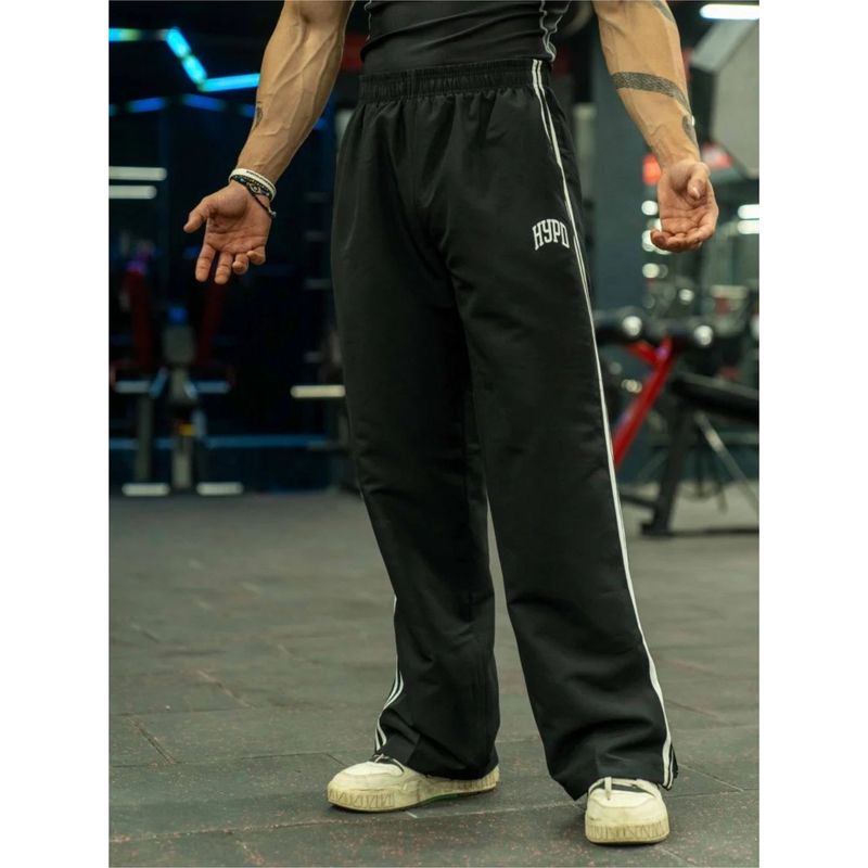 HYPD Black Urban Straight Fit Gym Workout and Sports Track Pant (XS)