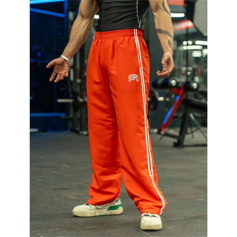 HYPD Red Urban Straight Fit Gym Workout and Sports Track Pant (XS)