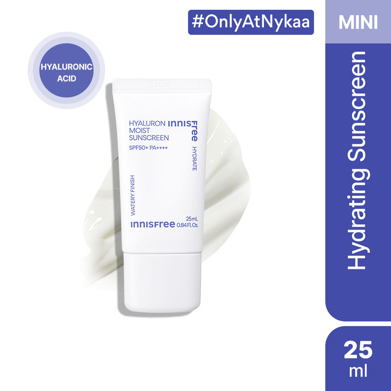 Innisfree Hyaluron Moist Sunscreen SPF 50+ PA++++, No White Cast, Watery Finish - Mini