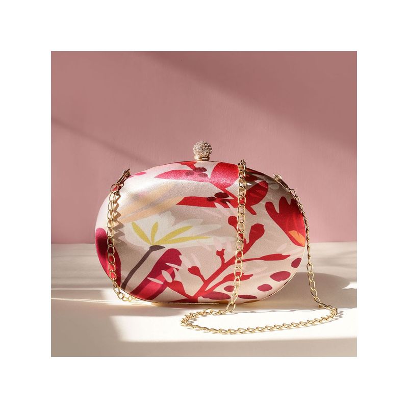 SWISNI Pink Silk Clutches SWIS439 Buy SWISNI Pink Silk Clutches SWIS