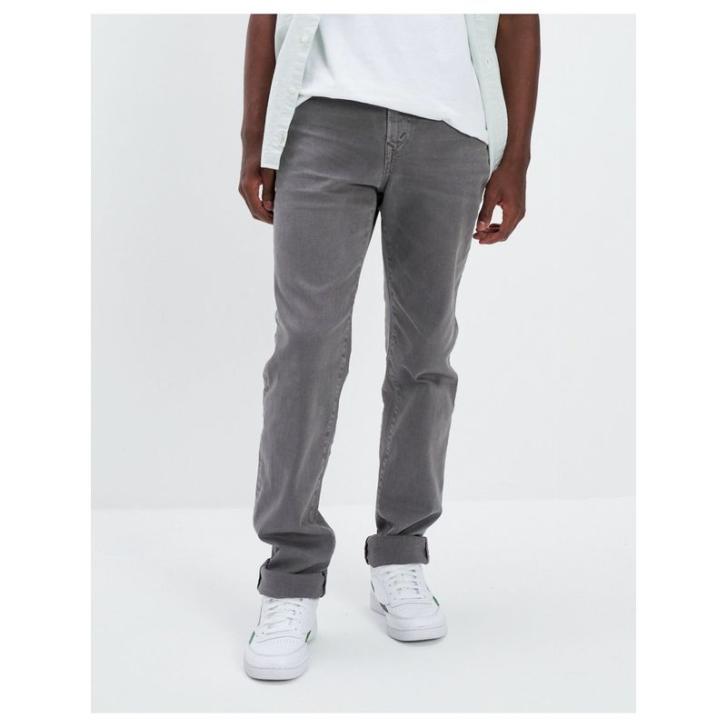 American Eagle Men Grey Air Flex+ Slim Straight Jean (30)