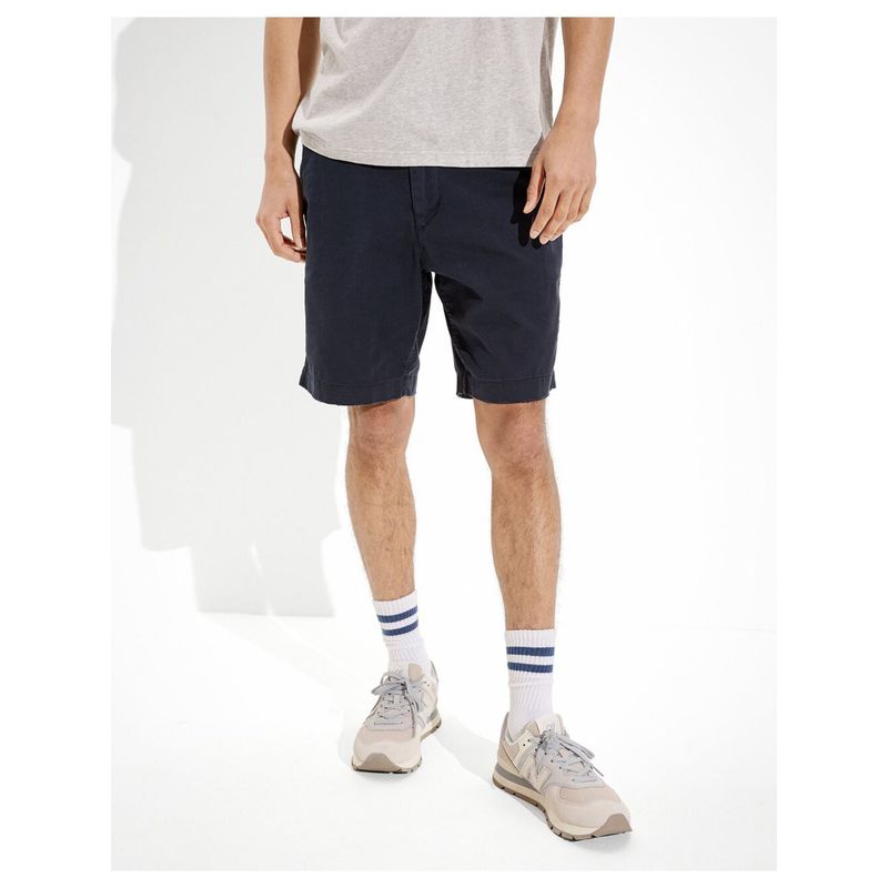American Eagle Men Navy Flex Lived-In Short (30)