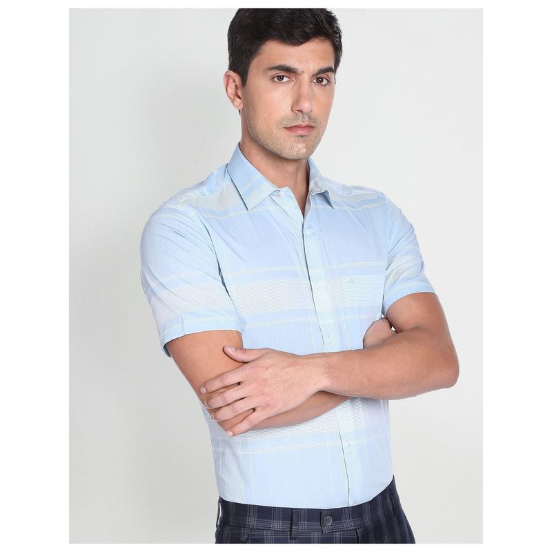 Arrow Dupplin Check Pinpoint Oxford Formal Shirt (38)