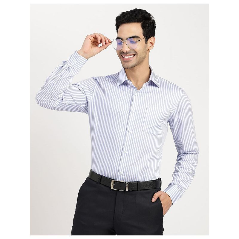 Arrow Vertical Stripe Cotton Formal Shirt (39)